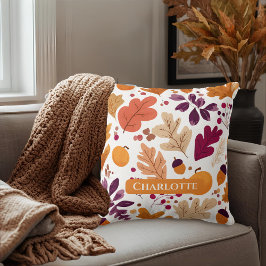 Gepersonaliseerde Herfst Kussen – Herfstbladeren &