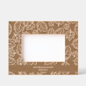 Gepersonaliseerde Herfst Leaf Patterned Gegraveerde Lijstjes (Voorkant)