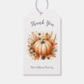 Gepersonaliseerde Herfst Little Pumpkin Gift Label Cadeaulabel (Voorkant)