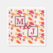 Gepersonaliseerde Herfst Paar Servet (Voorkant)