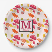 Gepersonaliseerde Herfst papier Borden Papieren Bordje (Voorkant)