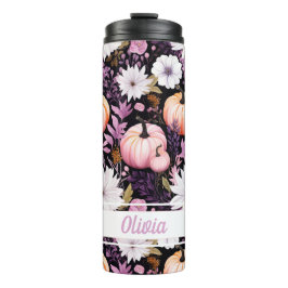Gepersonaliseerde Herfst Pattern Thermal Tumbler Thermosbeker