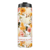 Gepersonaliseerde Herfst Pattern Thermal Tumbler Thermosbeker (Voorkant)