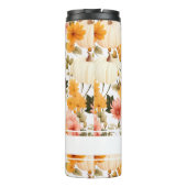 Gepersonaliseerde Herfst Pattern Thermal Tumbler Thermosbeker (Achterkant)