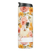 Gepersonaliseerde Herfst Pattern Thermal Tumbler Thermosbeker (Geroteerd rechts)