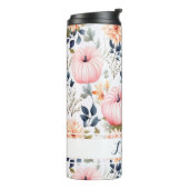 Gepersonaliseerde Herfst Pattern Thermal Tumbler Thermosbeker (Gedraaid links)