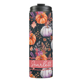 Gepersonaliseerde Herfst Pattern Thermal Tumbler Thermosbeker