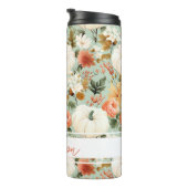 Gepersonaliseerde Herfst Pattern Thermal Tumbler Thermosbeker (Geroteerd rechts)