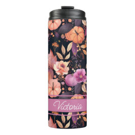 Gepersonaliseerde Herfst Pattern Thermal Tumbler Thermosbeker
