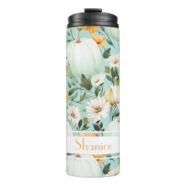 Gepersonaliseerde Herfst Pattern Thermal Tumbler Thermosbeker