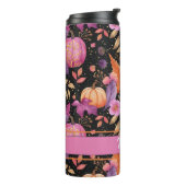 Gepersonaliseerde Herfst Pattern Thermal Tumbler Thermosbeker (Gedraaid links)