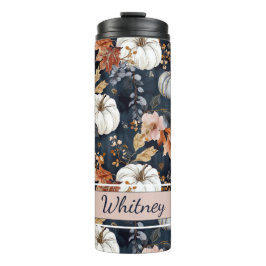 Gepersonaliseerde Herfst Pattern Thermal Tumbler Thermosbeker