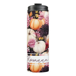 Gepersonaliseerde Herfst Pattern Thermal Tumbler Thermosbeker