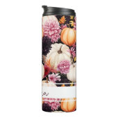 Gepersonaliseerde Herfst Pattern Thermal Tumbler Thermosbeker (Geroteerd rechts)