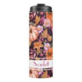 Gepersonaliseerde Herfst Pattern Thermal Tumbler Thermosbeker