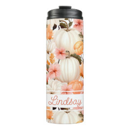 Gepersonaliseerde Herfst Pattern Thermal Tumbler Thermosbeker