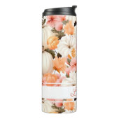 Gepersonaliseerde Herfst Pattern Thermal Tumbler Thermosbeker (Gedraaid links)