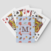 Gepersonaliseerde Herfst Pokerkaarten (Achterkant)