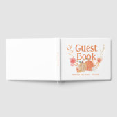 Gepersonaliseerde Herfst pompoen Baby shower Gastenboek (Volledig)