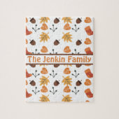 Gepersonaliseerde herfst puzzel (Verticaal)