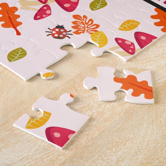 Gepersonaliseerde herfst puzzel (Zijkant)