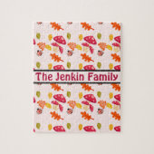 Gepersonaliseerde herfst puzzel (Verticaal)