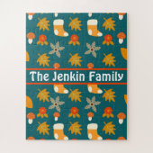 Gepersonaliseerde herfst puzzel legpuzzel (Verticaal)