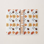 Gepersonaliseerde herfst puzzel legpuzzel (Horizontaal)