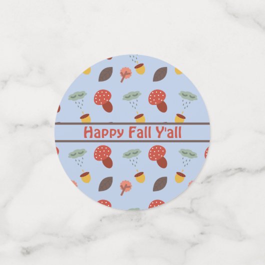 Gepersonaliseerde Herfst tafel Confetti (Kleine voorkant)