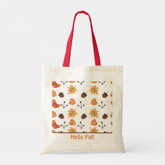 Gepersonaliseerde Herfst Tote Bag (Achterkant)