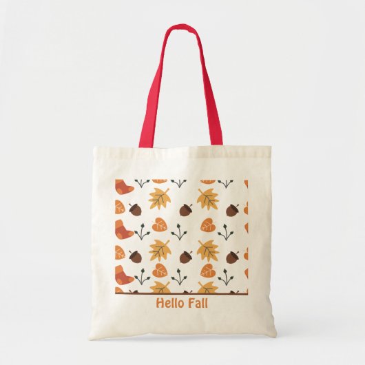 Gepersonaliseerde Herfst Tote Bag (Voorkant)
