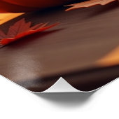 Gepersonaliseerde Herfst vibes leraarleven Perfect Poster (Hoek)