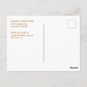 Gepersonaliseerde herfst welkom Beren pompoenen Ha Briefkaart (Achterkant)