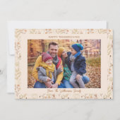 Gepersonaliseerde Herfst Wildflowers Thanksgiving  Kaart (Voorkant)
