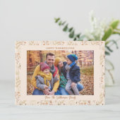 Gepersonaliseerde Herfst Wildflowers Thanksgiving  Kaart (Staand voorkant)