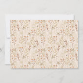 Gepersonaliseerde Herfst Wildflowers Thanksgiving  Kaart (Achterkant)