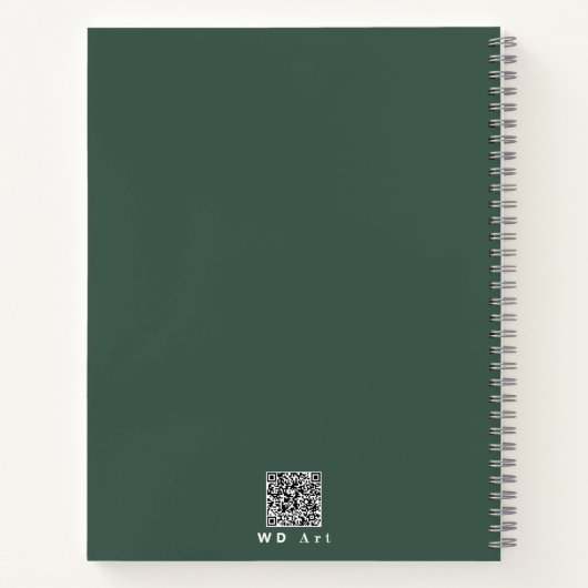 Gepersonaliseerde Herfstblad, Wisselende Seizoenen Notitieboek (Achterkant)