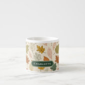 Gepersonaliseerde herfstbladeren - Cosy Autumn Cus Espresso Kop (Voorkant)