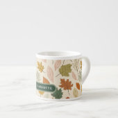 Gepersonaliseerde herfstbladeren - Cosy Autumn Cus Espresso Kop (Voorkant rechts)