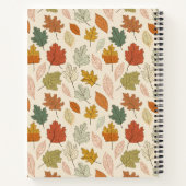 Gepersonaliseerde herfstbladeren - Cosy Autumn Cus Notitieboek (Achterkant)