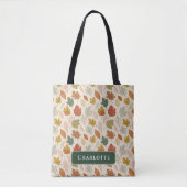 Gepersonaliseerde herfstbladeren - Cosy Autumn Cus Tote Bag (Voorkant)