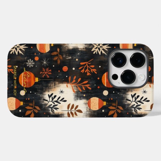 Gepersonaliseerde herfstbladeren en Ornamenten Case-Mate iPhone Case (Achterkant (horizontaal))