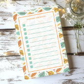 Gepersonaliseerde herfstbladeren takenlijst post-it® notes