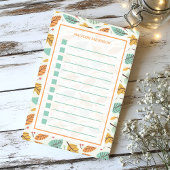 Gepersonaliseerde herfstbladeren takenlijst post-it® notes