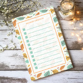 Gepersonaliseerde herfstbladeren takenlijst post-it® notes