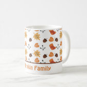 Gepersonaliseerde herfstkoffie Mok (Voorkant rechts)