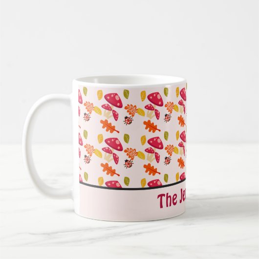 Gepersonaliseerde herfstkoffie Mok (Links)