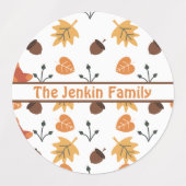 Gepersonaliseerde herfstlabels labels (Design 2)