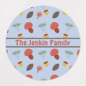 Gepersonaliseerde herfstlabels labels (Design 1)