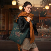 Gepersonaliseerde herfstvibes tote bag